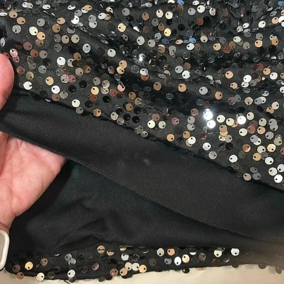 Bisou Bisou Black Party Sparkle Dress size 6 - Picture 8 of 9